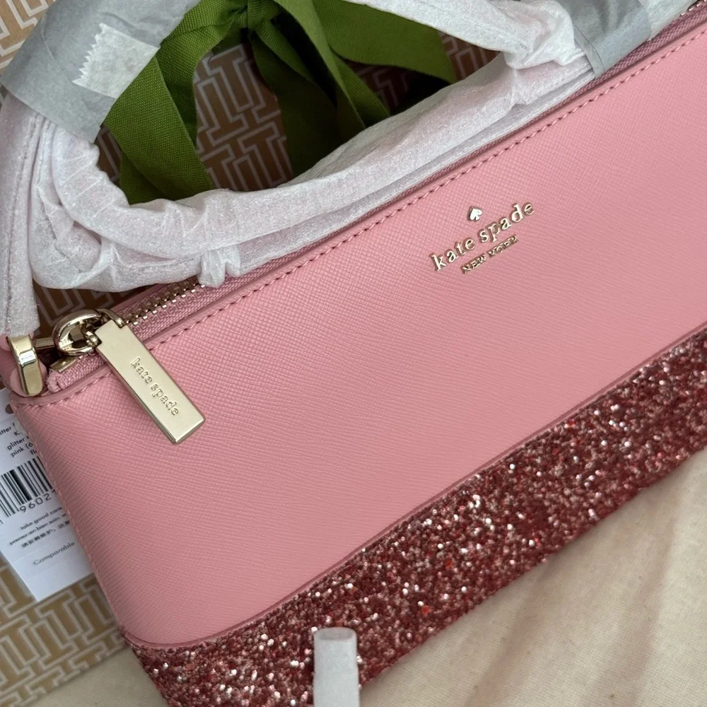 Kate Spade Pink Glitter Crossbody Bag - Picture 2 of 7